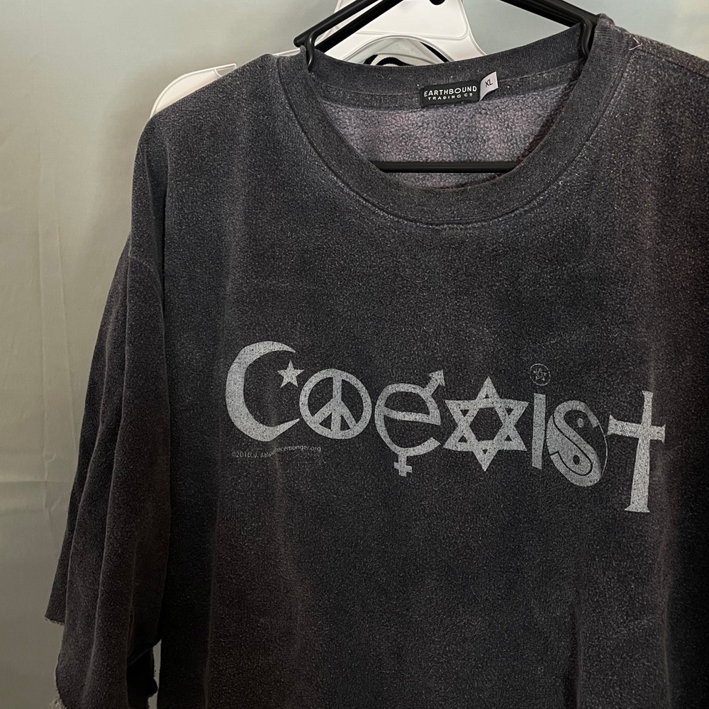 EARTHBOUND distressed sweater shirt